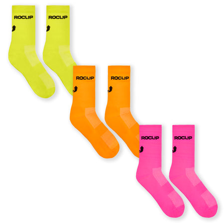 ROCUP Performance Socks - Neon (3 pack)