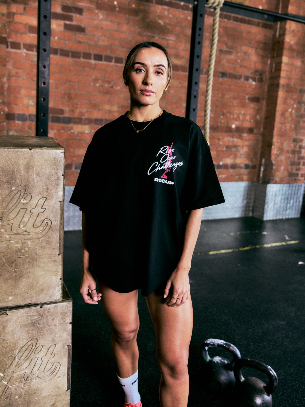 Reach For Those Horizons Distressed Oversized T-Shirt